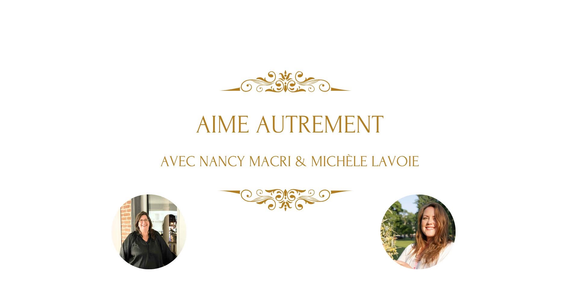 Événement AIME AUTREMENT avec deux intervenantes